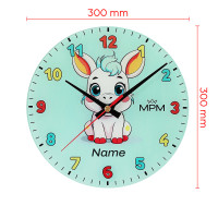Detské nástenné hodiny MPM Cocco - pistáciová 4597.45, 30cm